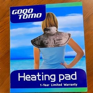 GOQOTOMO electric heating pad shoulders neck back waist moist dry heat 20x25 New